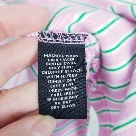 Ralph Lauren Weathered Pique Striped Polo Shirt, size Large - Picture 8 of 8